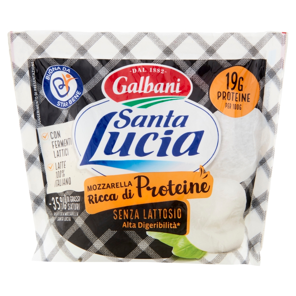 Mozzarella Senza Lattosio con Proteine, 185 g